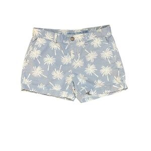Khakis by GAP Shorts Palm Tree Print Girlfriend 4 Inch Cuffed Size 2 Summer